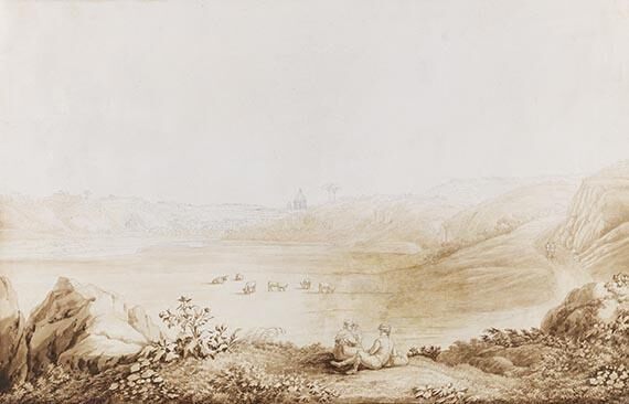 Ansicht des Tibertals bei Tor di Quinto III