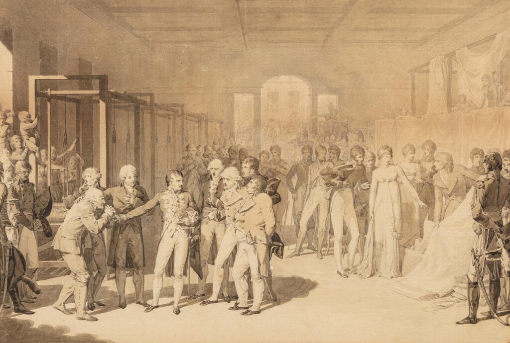 Visite de Bonaparte à la manufacture des frères Sevène à Rouen