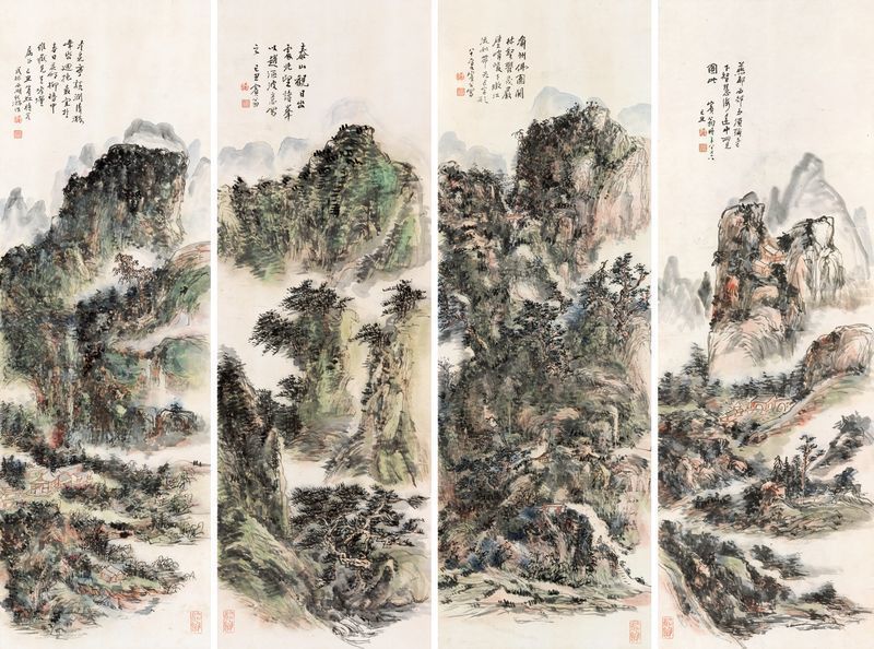 Huang Binhong, Landscapes