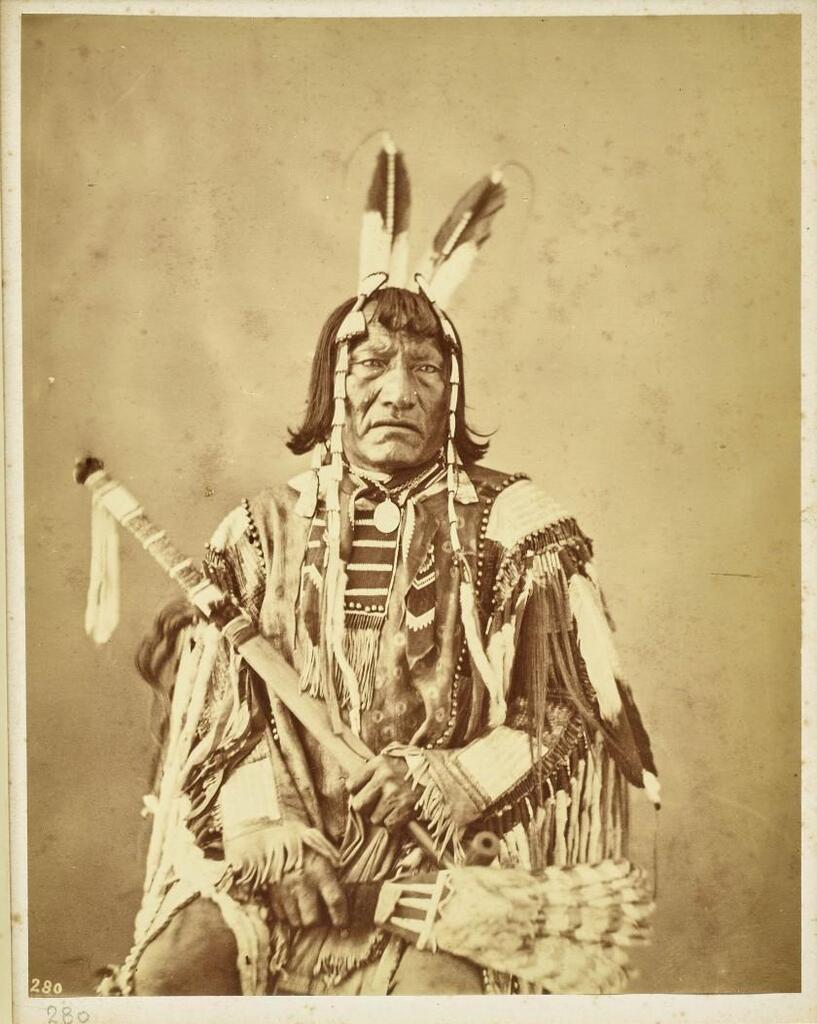 Ma-to'-nom'-pa, Two bears; Lower Yanktonese; Portrait of Native American Chief