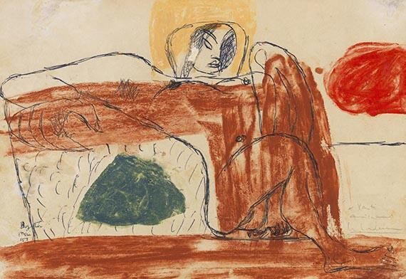 Ohne Titel (Femme assise)