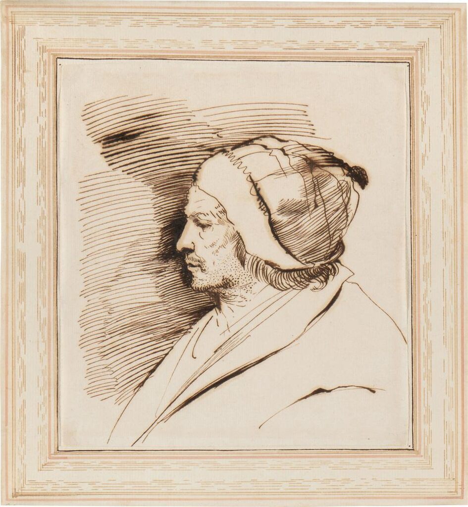 Profile of a man in a cap