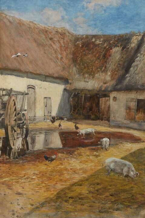 Courtyard of a Farm in Picardy