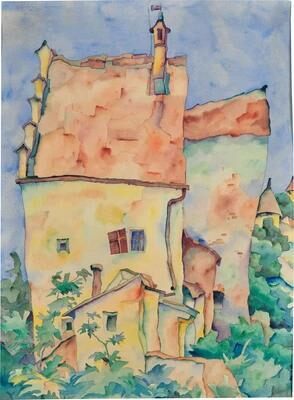 A tall narrow house
