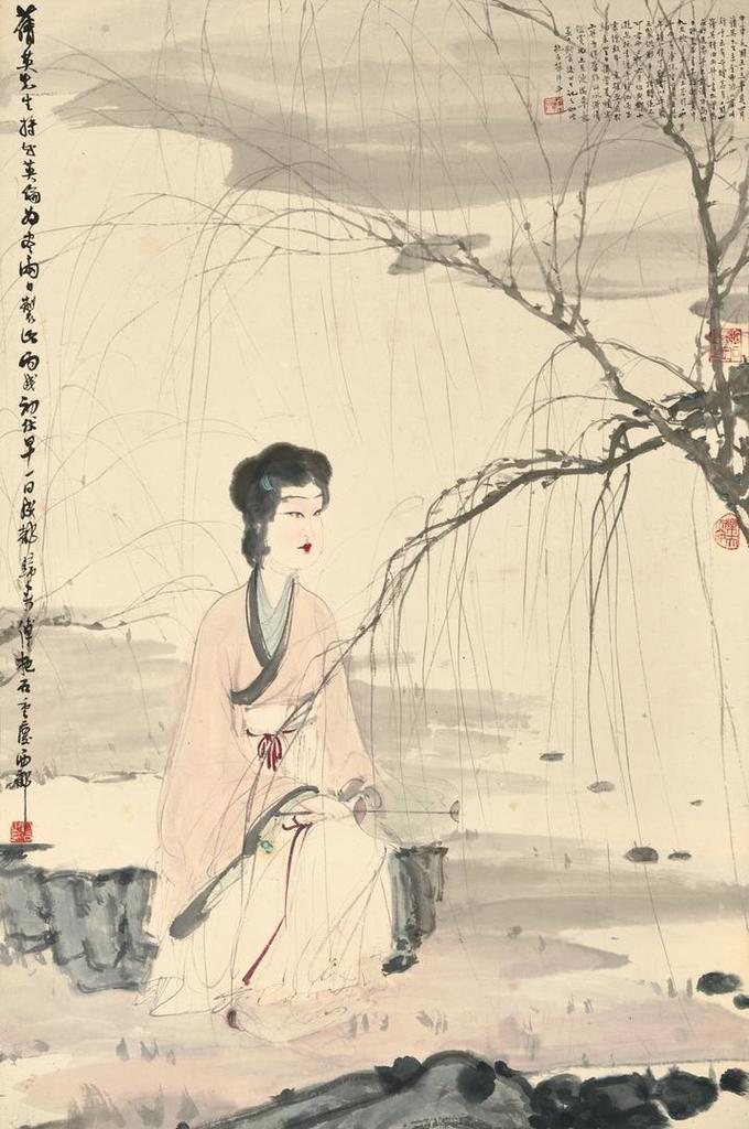 Fu Baoshi, LADY BY THE WILLOWS