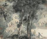 Fu Baoshi, Literatis in Lanting