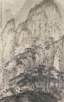 Fu Baoshi, Landscape inspired by Du Mu's Poetic Sentiments
