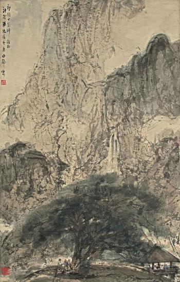 Fu Baoshi, Carrying the Qin into the Mountains