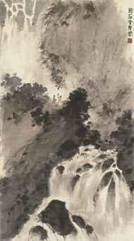 Fu Baoshi, Scholars Gathering by the Waterfall