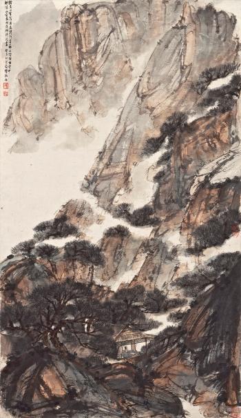 Fu Baoshi, Pavilion In The Solitude Of The Mountains