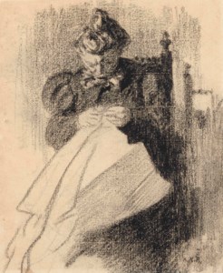 Madame Vuillard cousant