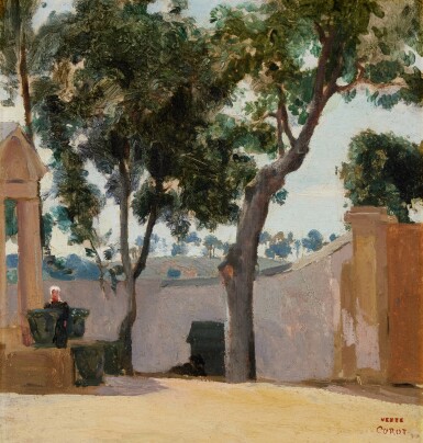 Ville d'Avray - La cour de la propriété Corot 