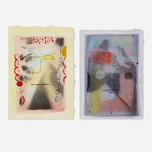 Zona Rosa Mask; Blue Angel Mask (two works)