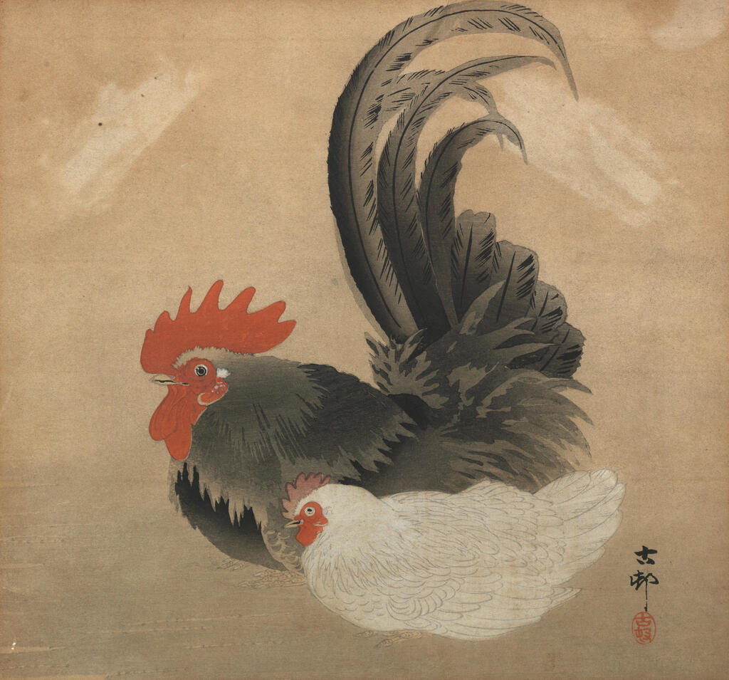 Cockerel and Hen