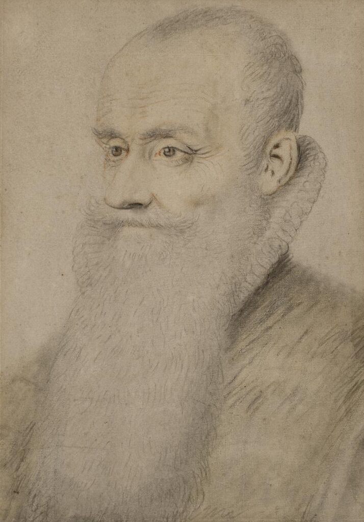 Portrait d'homme barbu à la fraise