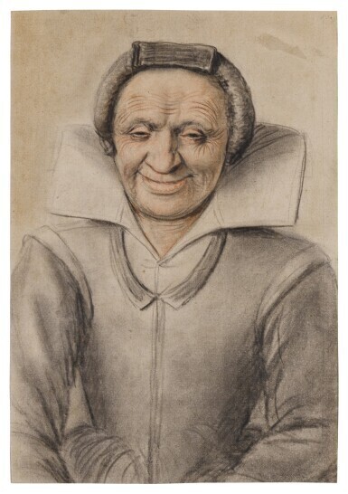 Portrait of an old woman smiling