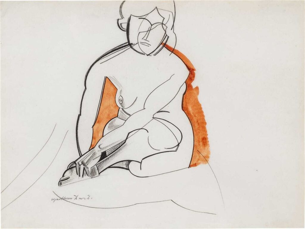 Seated nude
