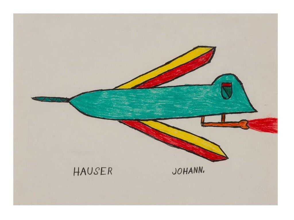 Untitled (Green, Red, Yellow Airplane)