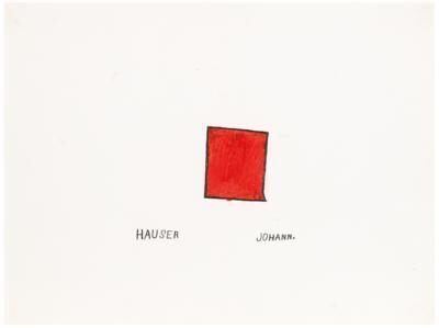 Red Dark Framed Square