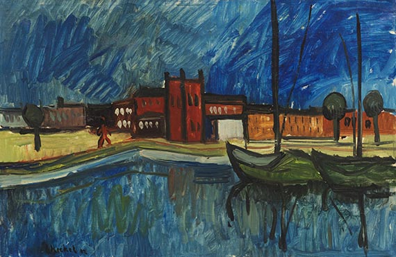 Erich Heckel, Schiffe im Kanal