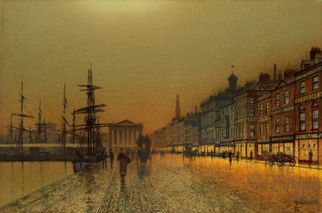 Greenock Harbour at night