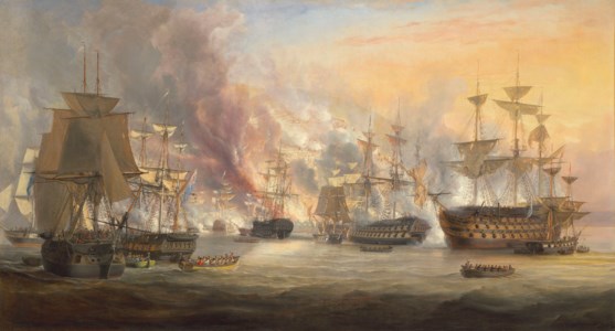 The bombardment of Algiers, 27 August 1816