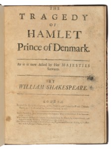 The Tragedy of Hamlet Prince of Denmark. As it is now acted by Her Majesties Servants . London: printed for Rich. Wellington and E. Rumball, 1703