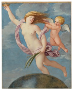 Allegory of Fortune, holding a crown