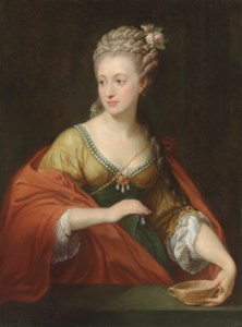 Portrait of a lady, traditionally identified as Alexandra Evichovna Demidov (1745-1778), three-quarter-length, as Cleopatra