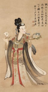 Zhang Da Qian, Goddess Scattering Flowers