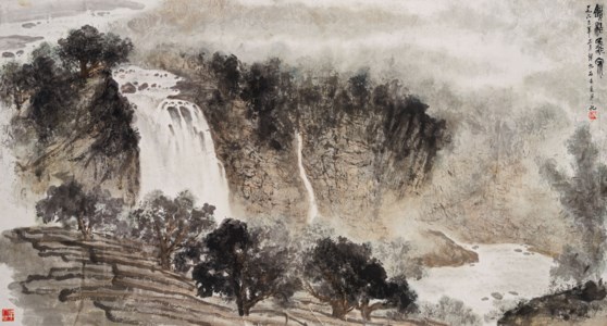 Fu Baoshi, Waterfalls of Lake Jingpo