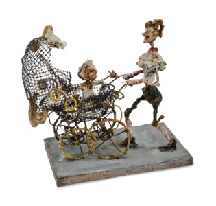 Woman with Baby Carriage