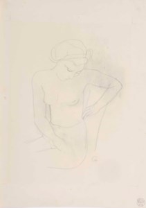 Seated nude