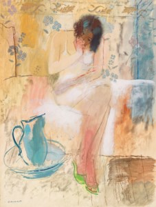 Yuri Annenkov, Jeune femme à sa toilette
