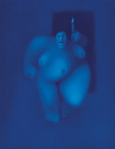 Woman with candle