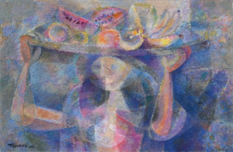 Girl with Fruits