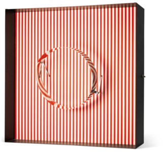 Cercle en Contorsion sur Trame Rouges