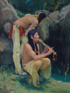 Flute Player at the Spring
