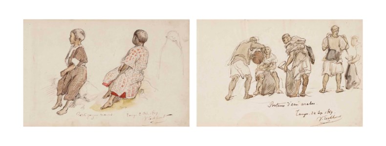 Studies of Moroccan children; and Arab water-carriers in Tangiers