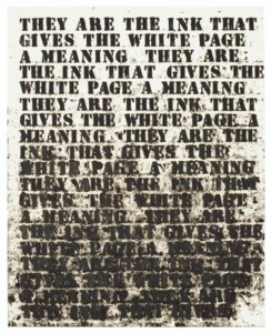 Untitled (They are the ink...)
