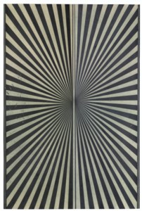 Mark Grotjahn, Untitled Butterfly (Black and Cream-cicle)