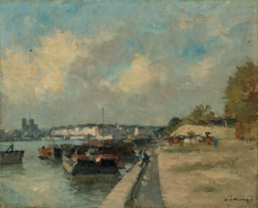 Vue de Paris, prise des bords de la Seine