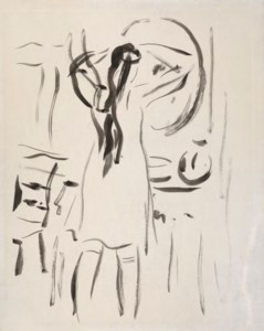 Jeune femme au miroir