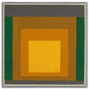 Study to Homage to the Square: 3 Yellows with green and grey