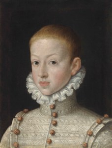 Portrait of Archduke Wenceslaus of Austria (1561-1578), as a boy, bust-length, in a white doublet and lace collar