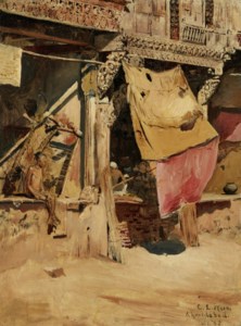 Old Shops and Carved Woodwork - Ahmedabad, India