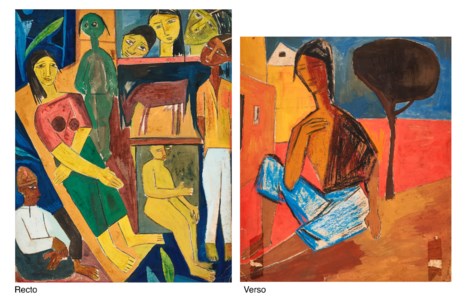 Untitled (Family Group; Figure in Landscape)