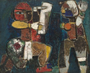 M.F. Husain, Puppet Dancers