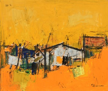 Untitled (La Zone, Fond Orange)