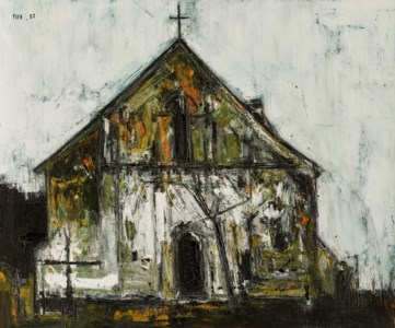 Sayed Haider Raza, Untitled (Eglise Blanche)